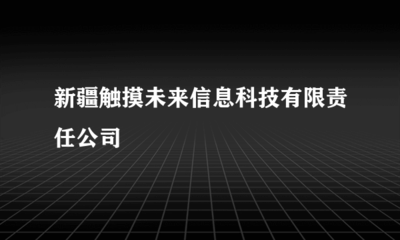 新疆觸摸未來信息科技有限責任公司 專業(yè)代理國內(nèi)各類廣告服務(wù)